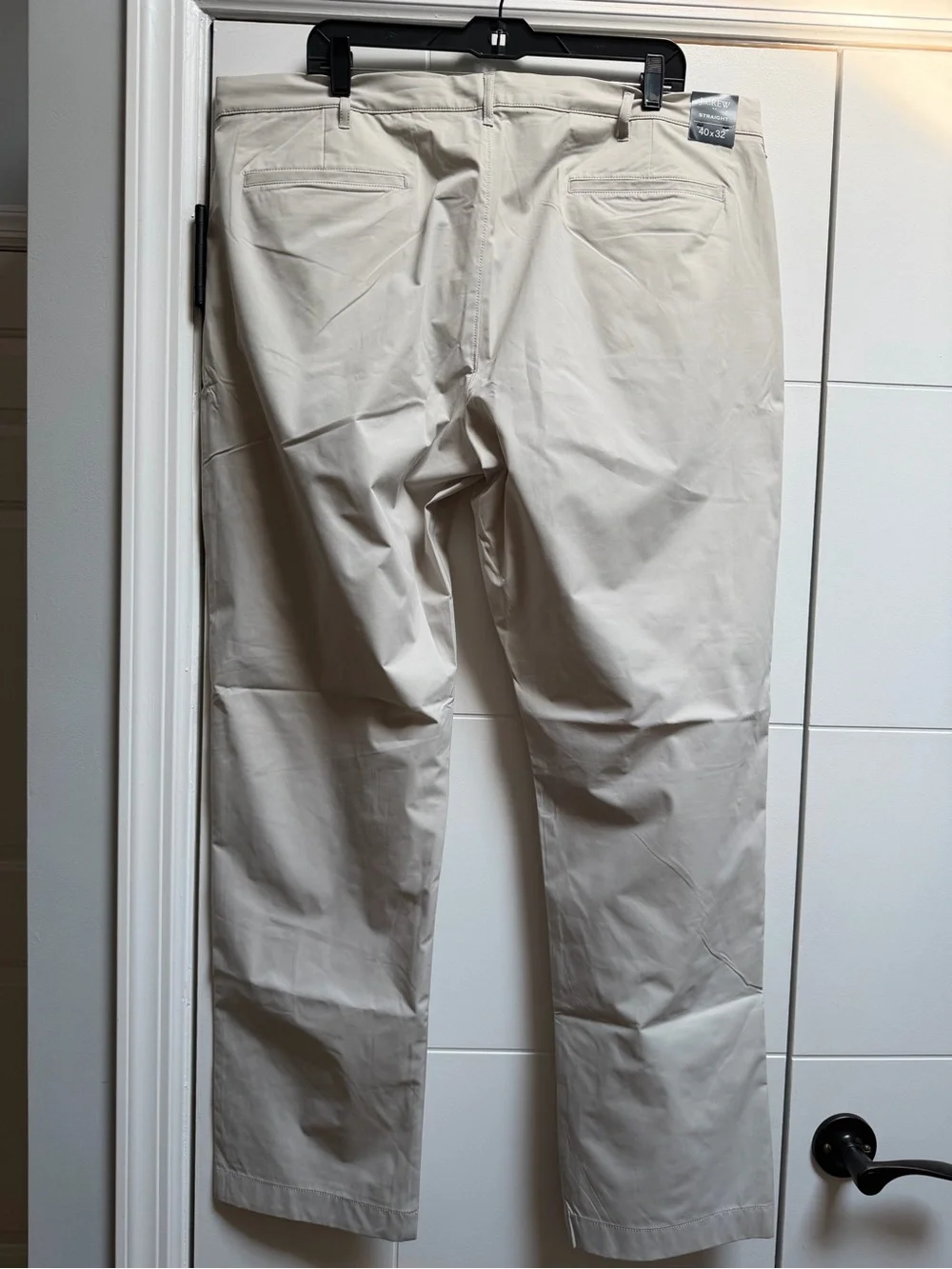 NWT J.Crew Flex Tech Straight Pants Khaki Tan size 40 x 32